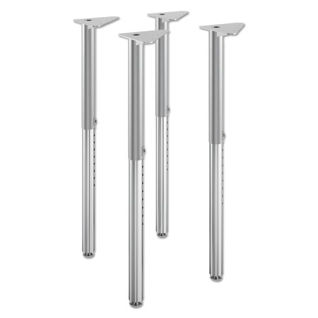 HON Build Adjustable Post Legs, 22" to 34" High, 4/Pack HEB4LEG.T1